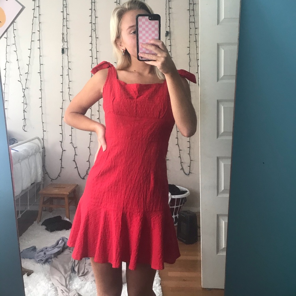 Zaful shoulder bow dress size s